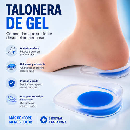Taloneras con Gel para Aliviar el Dolor