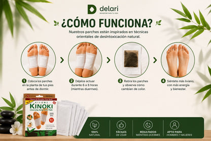 Parches Kinoki Para Pies | Despertá Más Liviano Cada Mañana